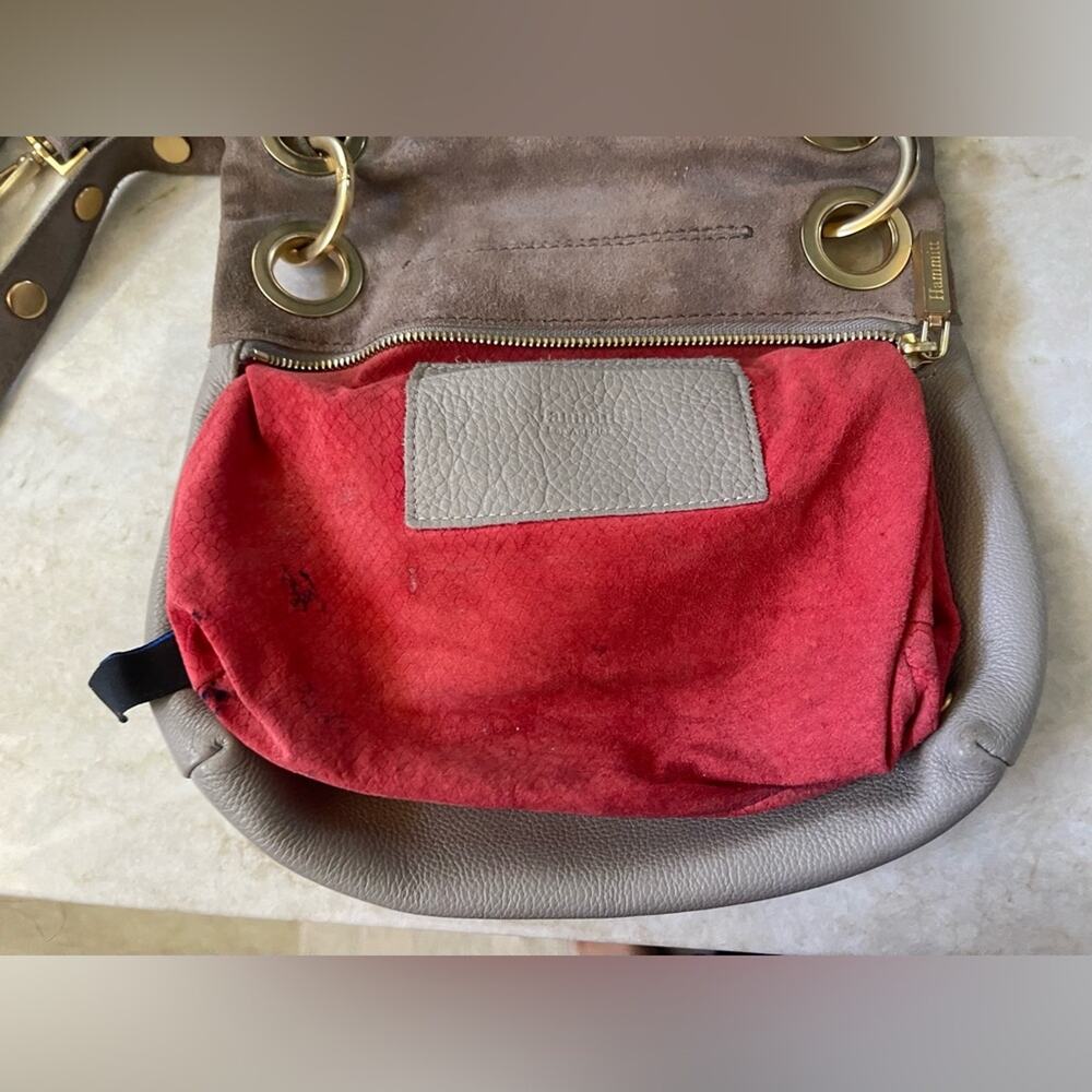 Hammitt “Corey” Taupe Crossbody Bag with brushed Gold Accents - Picture 7 of 12